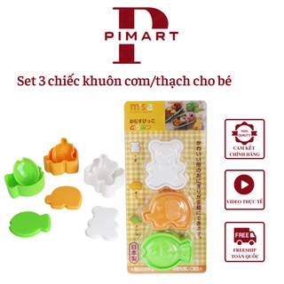 Set 3 khuôn tạo hình cơm , trứng ,làm bánh cho bé ăn dặm ngon miệng