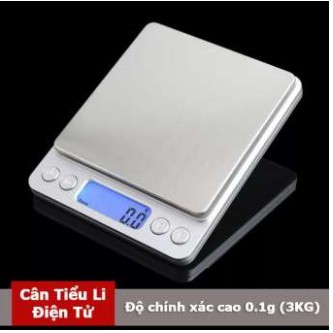 Cân tiểu ly điện tử nhà bếp cao cấp định lượng 1g - 10kg, cân tiểu ly làm bánh độ chính xác cao kèm 2 viên pin AAA