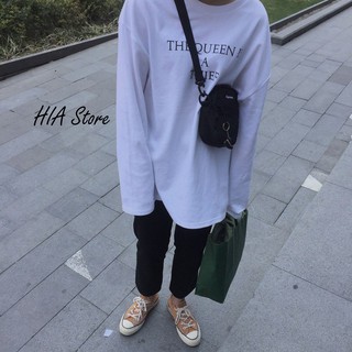 Áo tay dài - in chữ - UNISEX NAM NỮ