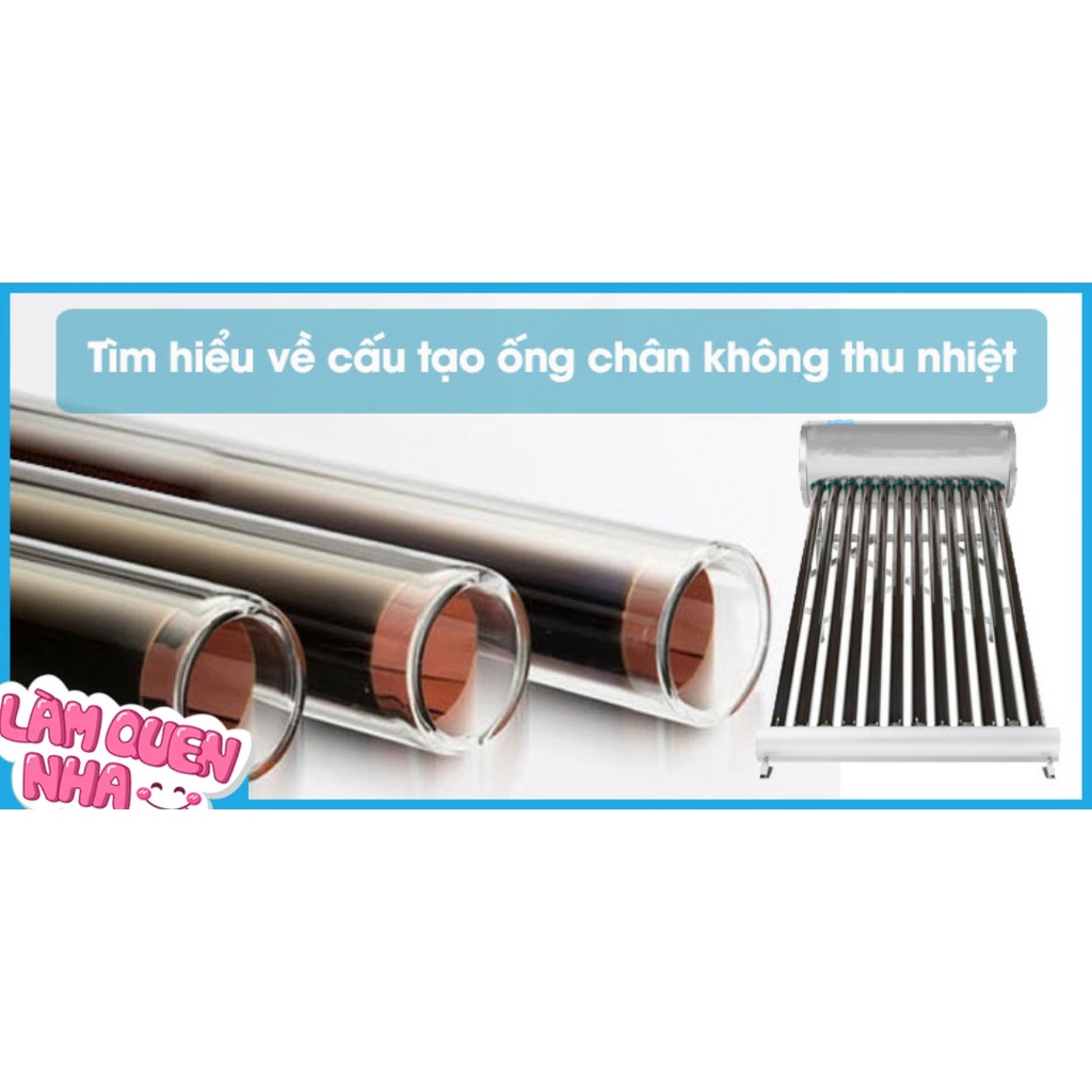 Ống Thuỷ Tinh Máy Nước Nóng Năng Lượng Mặt Trời : Phi 47mm- 58mm -70mm- Đơn Giá / 1 Ống. Chỉ Bán Khu Vực TPHCM