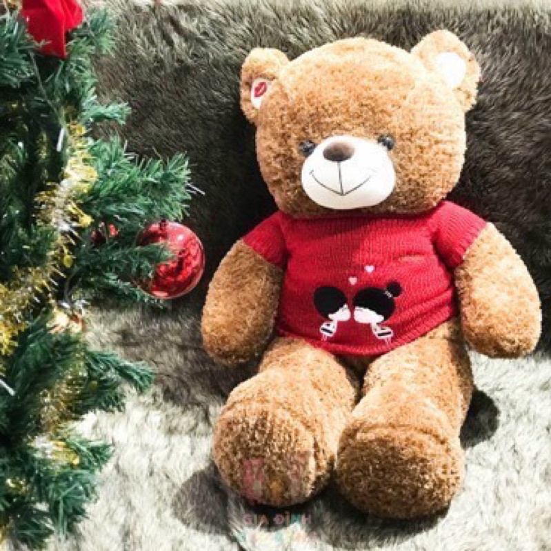 Gâu Bông Teddy áo len Kiss lông xoắn siêu yêu, teddy hàng chuẩn đẹp