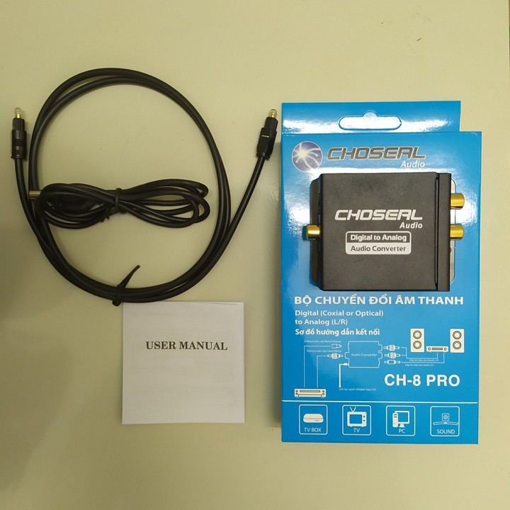 Combo 10 bộ Chuyển quang OPTICAL sang AUDIO (AV) Choseal