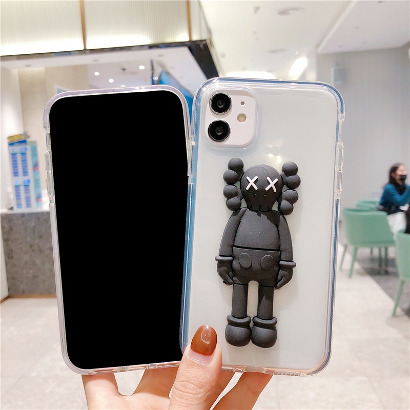 vivo 1609 1606 1611 1610 1601 1603 1716 1723 1718 1726 1713 1714 Transparent fashion mobile phone case kaws Simplicity Creative silicone mobile phone case Soft shell of stereo cartoon mobile phone