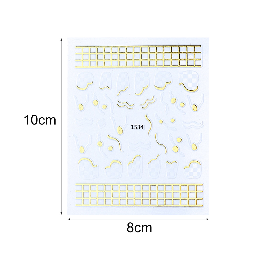 Miếng Dán Trang Trí Móng Tay Tạo Hiệu Ứng 3D Lấp Lánh Siêu Mỏng