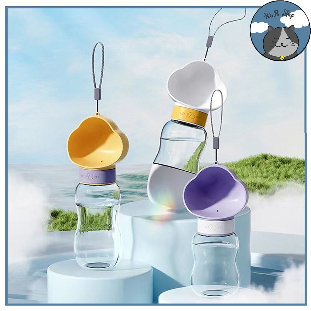 Bình Nước Di Động Cho Thú Cưng Dụng Cụ Uống Nước Cầm Tay Du Lịch Tiện Dụng Cho Chó Mèo