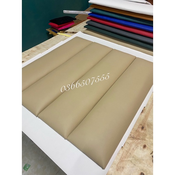 20cm*100cm tấm nệm ốp trang trí đầu giường , chất liệu da sang trọng