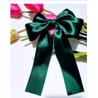 kẹp nơ satin lụa mềm mịn