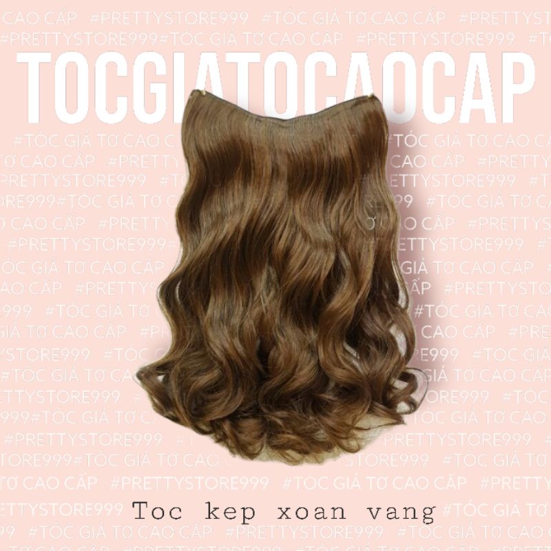 💕 TÓC KẸP  💕 TÓC GIẢ KẸP PHÍM XOĂN 50CM