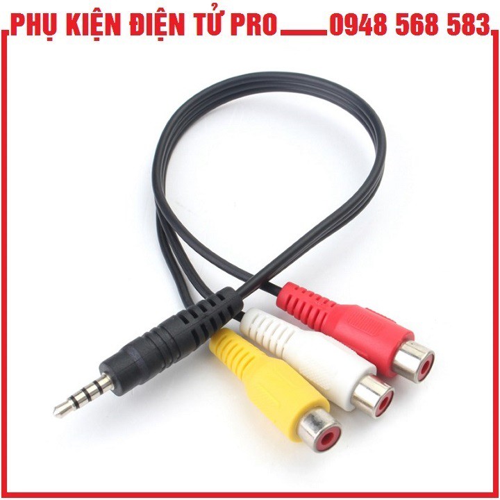 Dây Chuyển Từ Cổng 3.5Mm Sang Av Hoa Sen(Video + Audio)