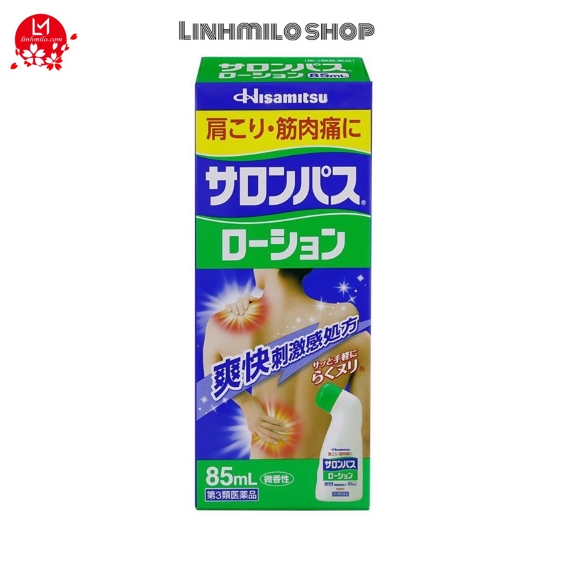 LĂN GIẢM ĐAU HISAMITSU SALONPAS LOTION NHẬT BẢN 85ml