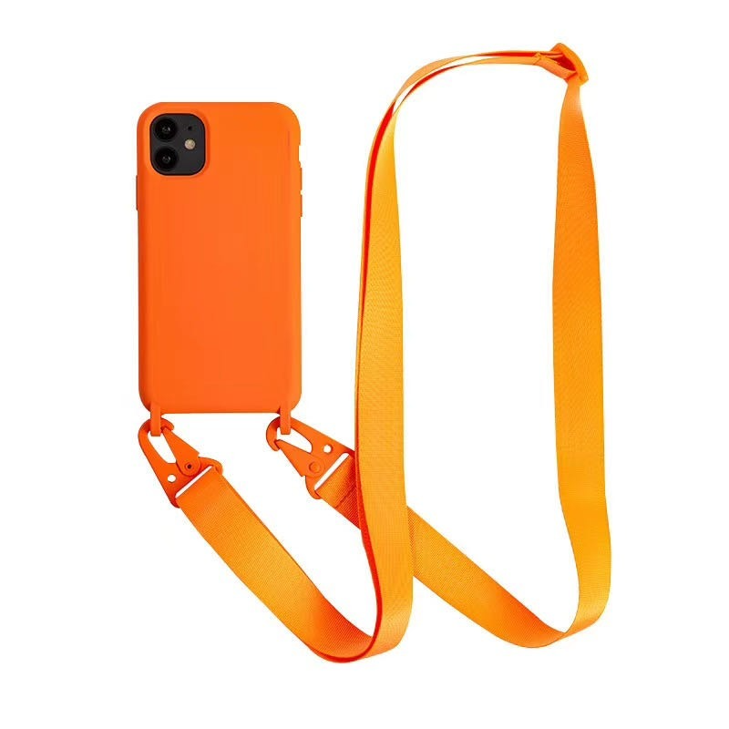 Ốp điện thoại silicon có dây đeo chéo thích hợp cho iPhone 12Pro 11 Pro Max 7 8 Plus X XR XS Max Ultra