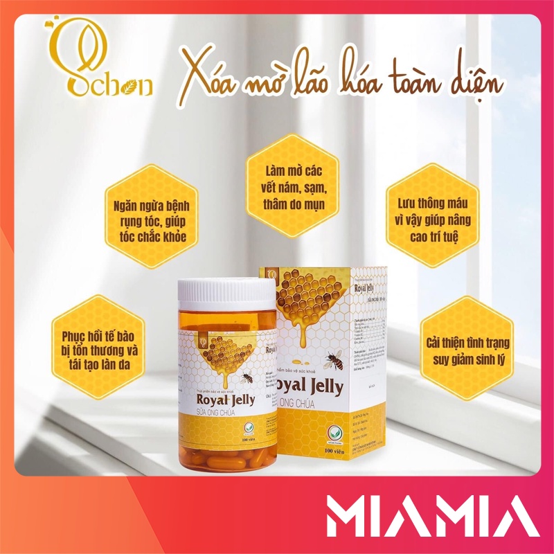 Viên Uống Sữa Ong Chúa Schon Royal Jelly chính hãng 100 viên - 8936067761283