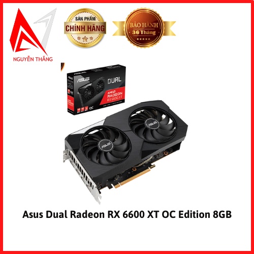 Vga card màn hình Asus Dual Radeon RX 6600 XT OC Edition 8GB (DUAL-RX6600XT-O8G) new chính hãng