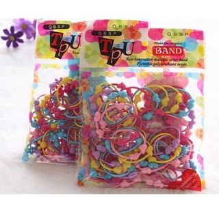 Sét 50 chun buộc tóc cho bé
