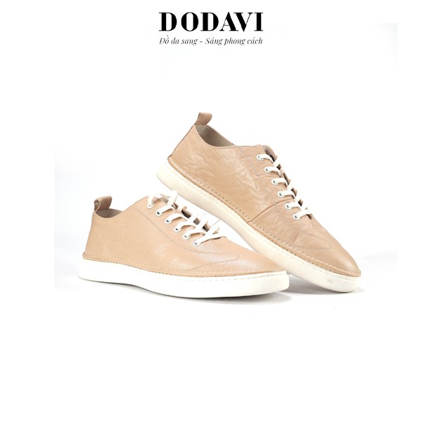 DODAVI - Giày Da Nam Be Công Sở Buộc Dây Da Bò 5660-KE