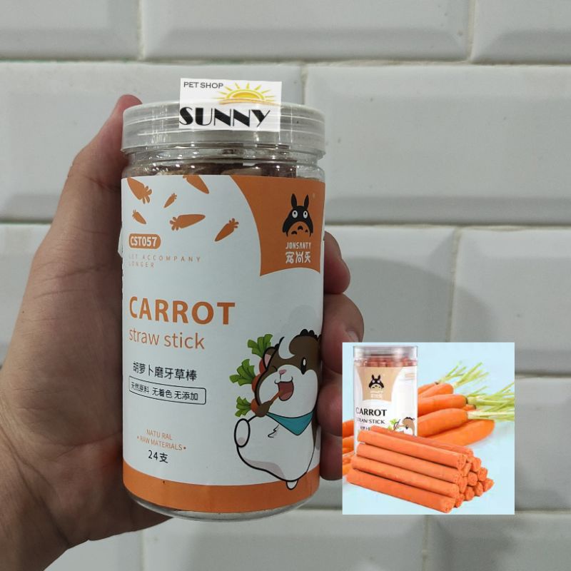 Que cà rốt Jonsanty mài răng hamster, thỏ, bọ (1 que)