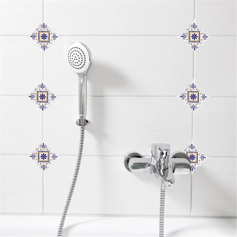 Bộ 18 Miếng Dán Trang Trí Sàn Nhà / Tường Bằng PVC Chống Thấm Nước Siêu Bền Tiện Dụng DIY