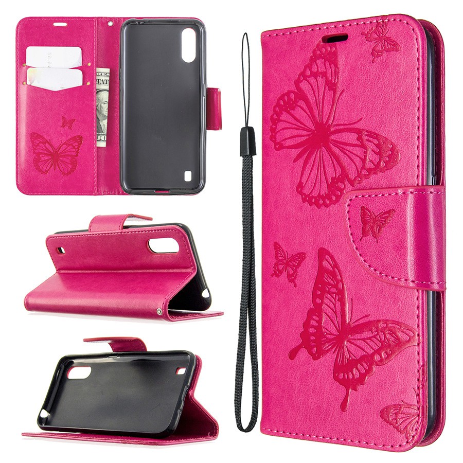 Case for Samsung A01 two butterfly leather phone shell | BigBuy360 - bigbuy360.vn