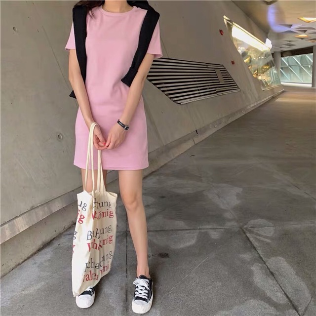 [Thun hè 2020] Váy thun ôm cổ tròn đủ màu | BigBuy360 - bigbuy360.vn