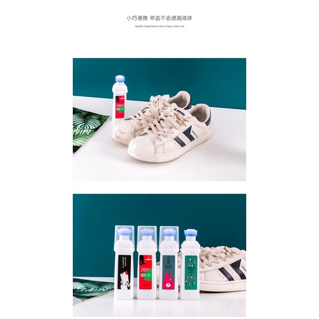 MS518 Chai tẩy trắng, tẩy ố giày kèm đầu chải