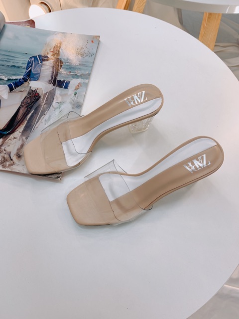 HÀNG FULL BOX CÓ SẴN guốc mika gót vuông 5cm