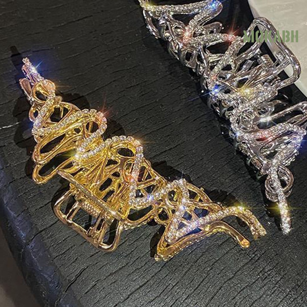 Kẹp Tóc Càng Cua Lớn Đính Đá Màu Sắc Tươi Sáng Thanh Lịch