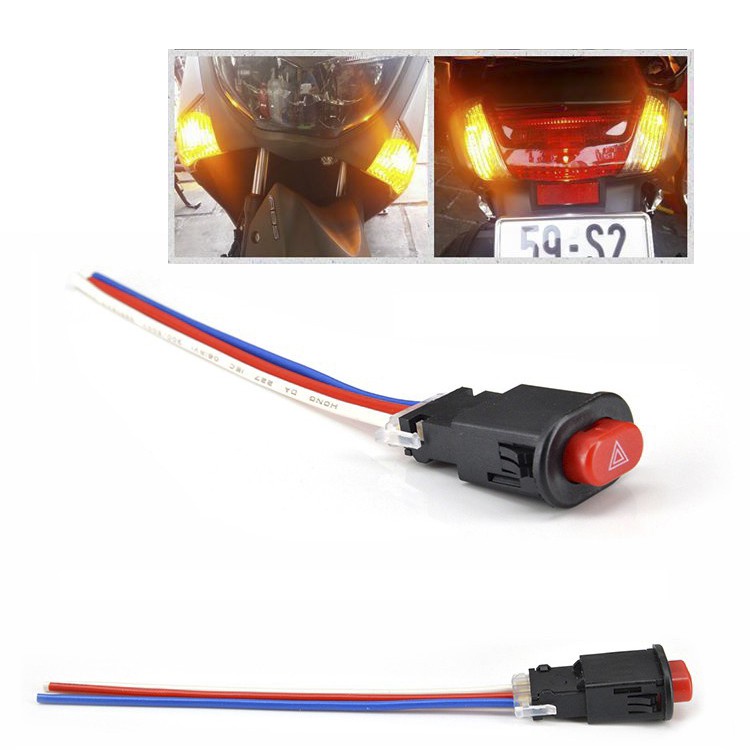 Công tắc 3 dây hazard dừng khẩn cấp nhấp nháy