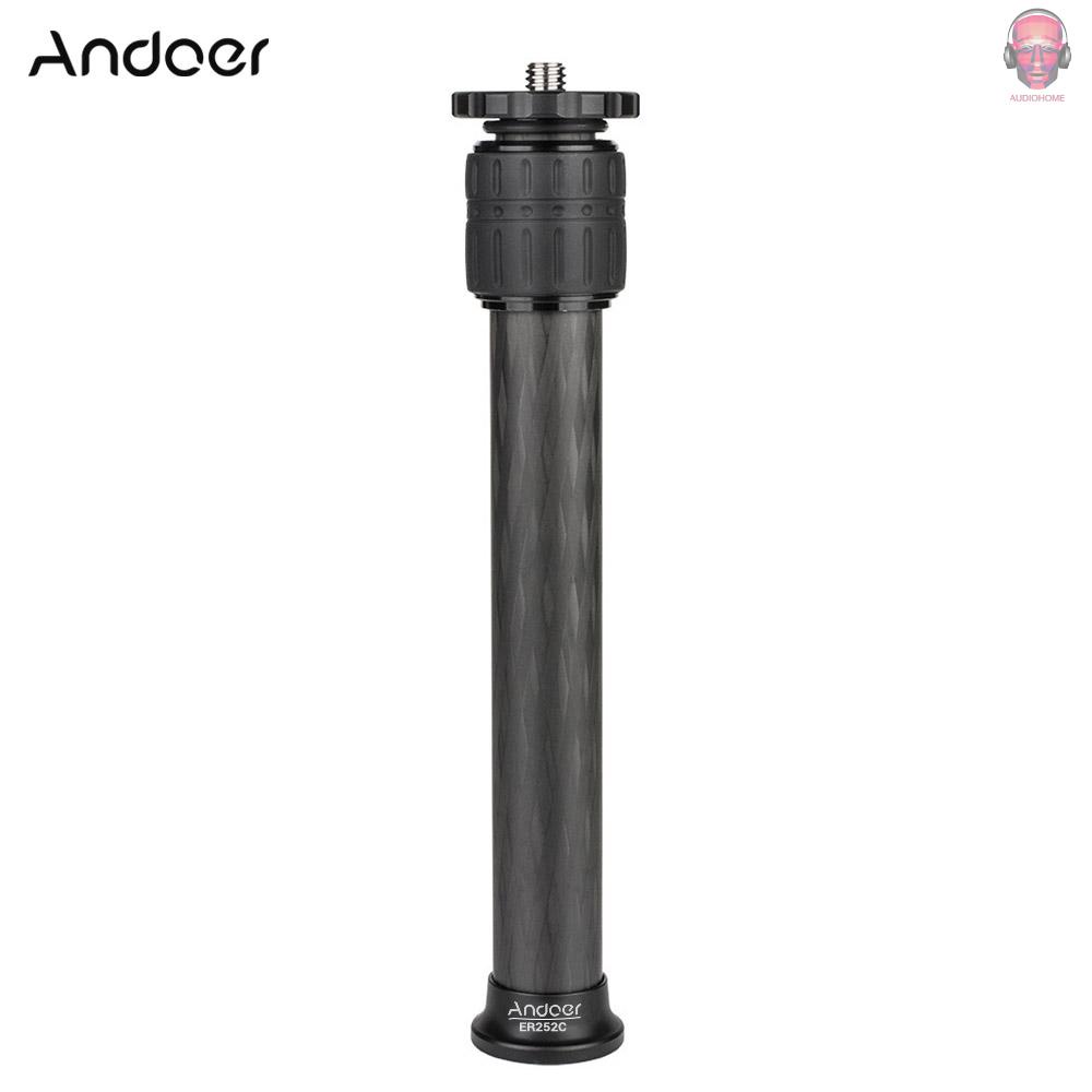 Gậy Ba Chân Nối Dài Bằng Sợi Carbon 2 Phần Giữa Andoer Er252C 25mm Cho Zhiyun Feiyutech Hohem Gimbals Max. Tải Trọng 8kg