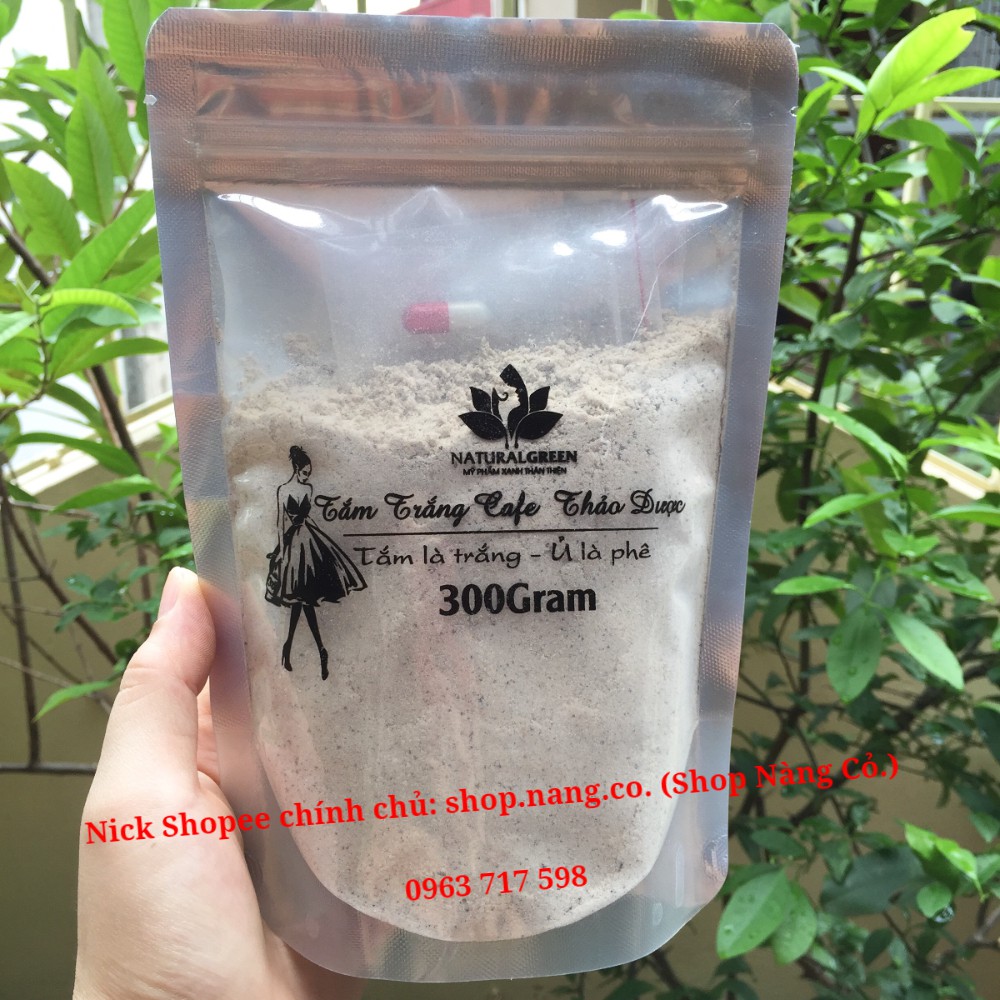 (300gr) Ủ Trắng Cafe Thảo Dược, Tắm Trắng Cafe - Trắng da, tẩy da chết, Giảm mụn sần đỏ lỗ chân lông, mờ thâm nám sạm da | BigBuy360 - bigbuy360.vn