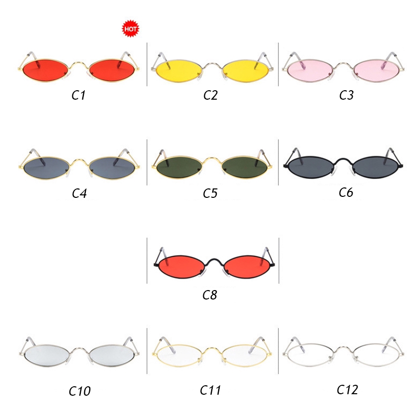 Kính Mát Hình Oval Thiết Kế Thời Trang
