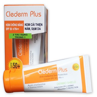 Kem Chống Nắng và Cải Thiện Nám Clederm Plus 2in1 - 25gr