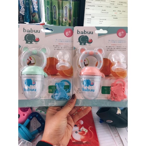 TÚI NHAI ĂN DẶM CHỐNG HÓC 3 NÚM NHAI CAO CẤP BABUU NHẬT BẢN