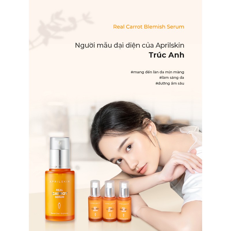 Tinh chất dưỡng Aprilskin Carrot Blemish Serum 37ml