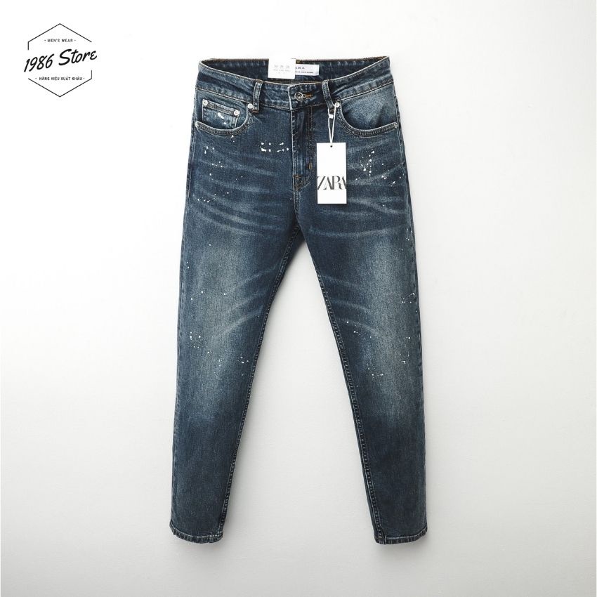 Quần jean nam Zara Man xanh vảy sơn 0611, hàng cao cấp ( Ảnh Thật - Hàng Xuất Khẩu Xịn ) .