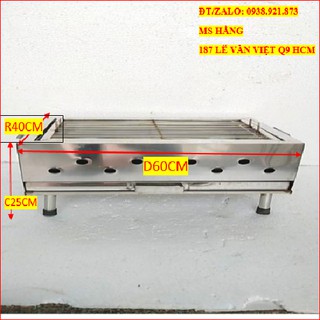 LÒ NƯỚNG THAN INOX 60*40*25 - LN461I