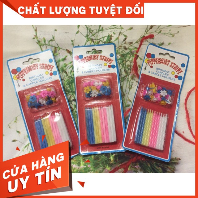 [HOT]Nến que sinh nhật 6cm (12 chiếc)