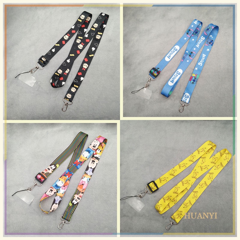 Dây Đeo Vai / Móc Khóa / Máy Ảnh Họa Tiết Hoạt Hình stitch / mickey / Vịt donald mini Dễ Thương