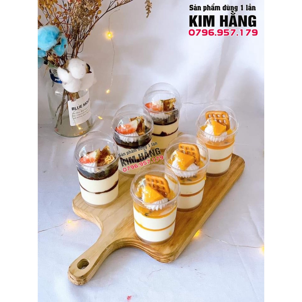 Ly mousse 6080 đựng bánh lạnh tiramisu, panna cotta