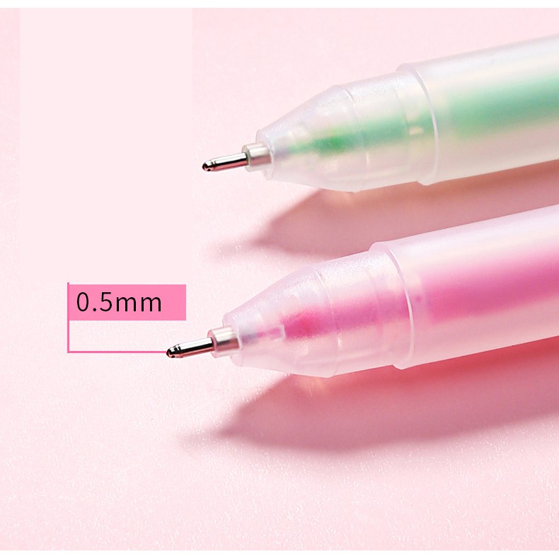 Bút gel ngòi 0.5mm Resun nhiều màu, bút viết học sinh, văn phòng B18