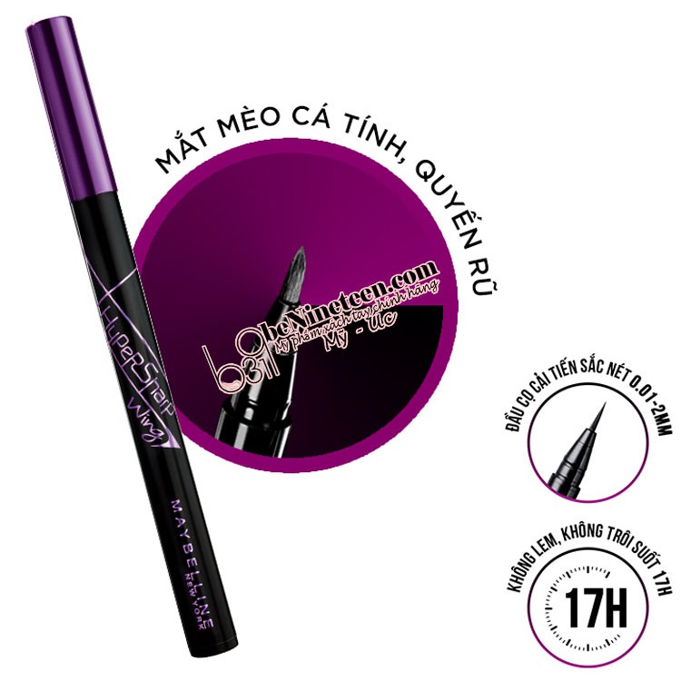 Bút Kẻ Mắt Nước Maybelline HyperSharp Wing Liquid Liner Black 0.5g [BeNineteen]