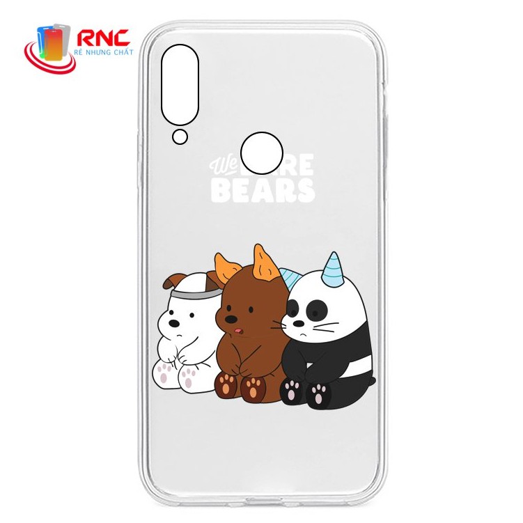 Ốp lưng Vsmart Joy 3/Joy 4/Active 3/Bee/Live 4/Star/ ...Silicone trong in hình gấu kute