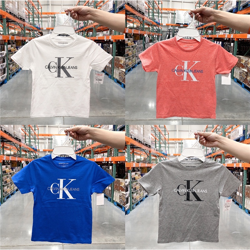Áo Thun Thể Thao Tay Ngắn In Logo Calvin Klein Cá Tính Cho Nam