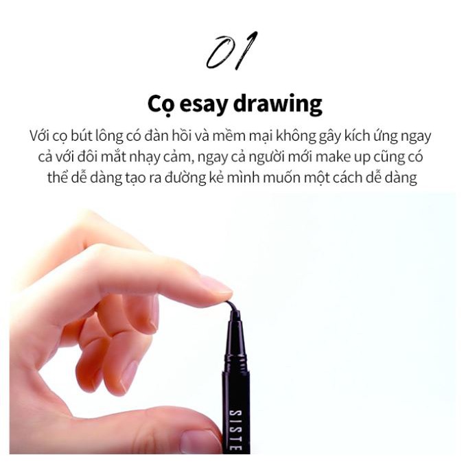 [SISTER ANN] PERFECT EDGE BRUSH PEN LINER (2 Màu Tùy Chọn) | BigBuy360 - bigbuy360.vn
