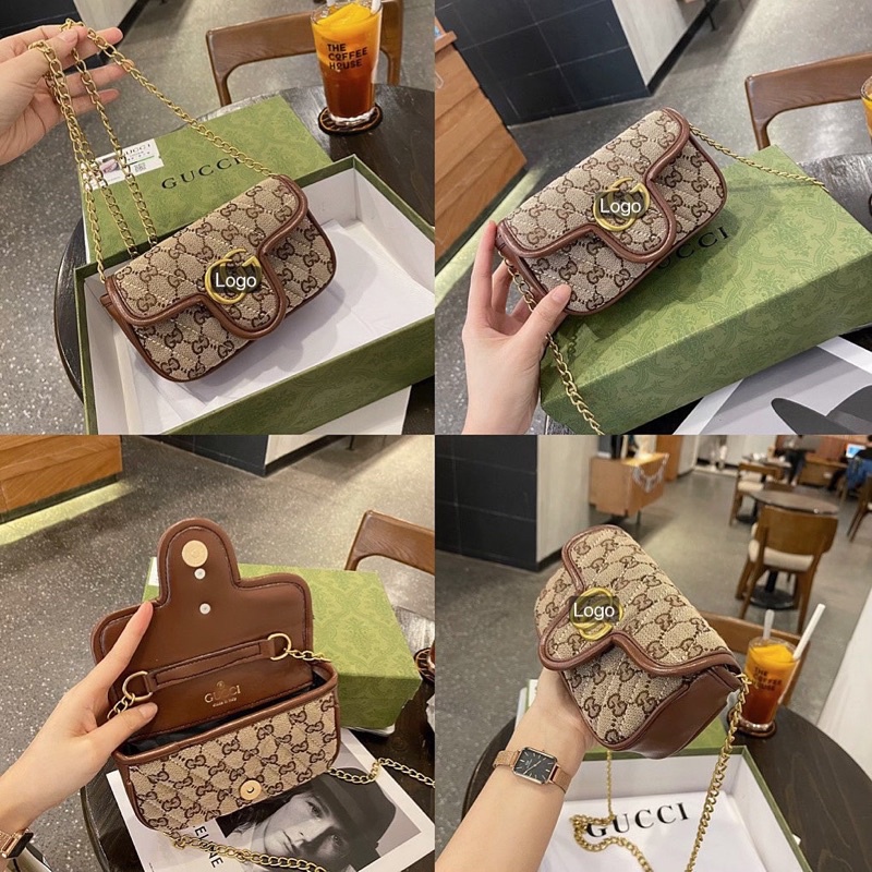Túi đeo vai, đeo chéo trần chỉ tag vàng nổi siêu đẹp (hàng chuẩn ảnh)