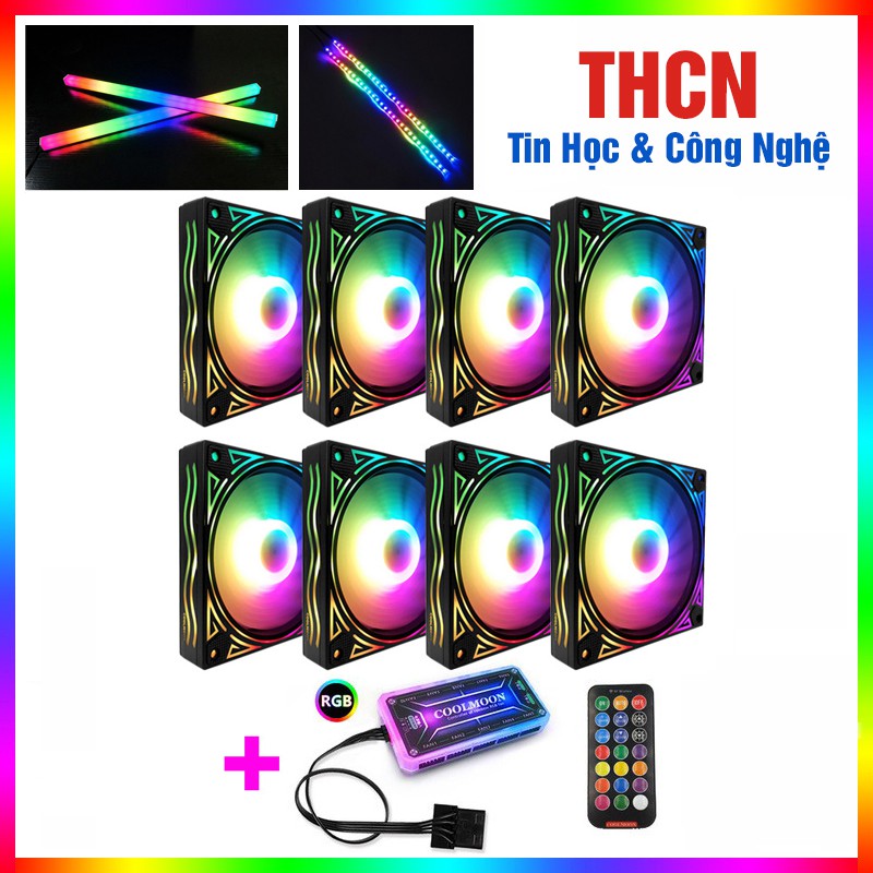 Quạt Tản Nhiệt, Fan Case Coolmoon Billow X Plus Led RGB - Đồng Bộ Hub Coolmoon Tùy Chọn
