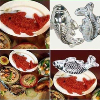 Khuôn  cá nhôm ép xôi  rau câu  Nhỏ ,lớn  ,đại Dragon