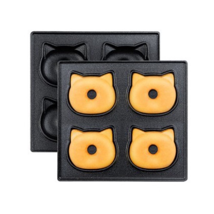 Khuôn nướng bánh Donut mặt gấu sử dụng cho máy làm bánh Torsom