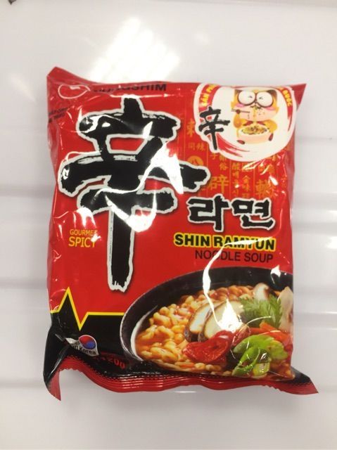 Combo 5 gói mì Shin Hàn Quốc 120g