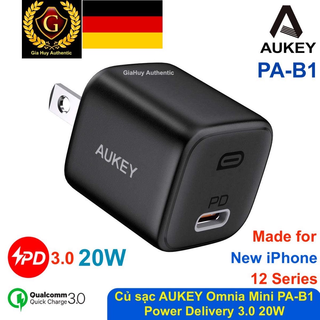 Combo 3 sản phẩm trọn bộ sạc nhanh cho iP12 Series, iP13 Series, iP11 Series, iP.ad-Pro 2017 AUKEY TK-2 On The Go Bundle