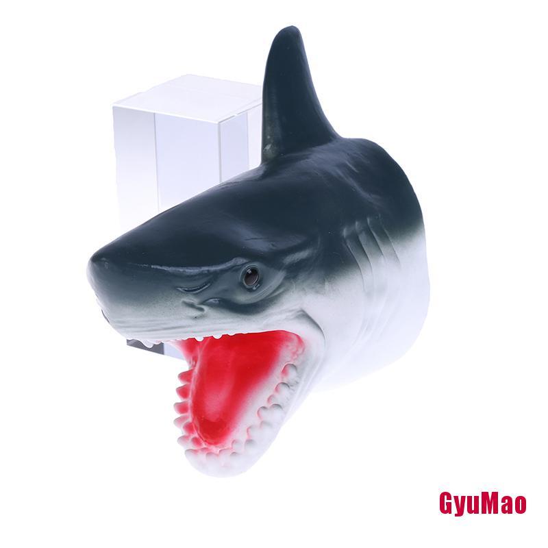 Găng Tay Con Rối Bằng Cao Su Mềm Hình Cá Mập Dễ Thương